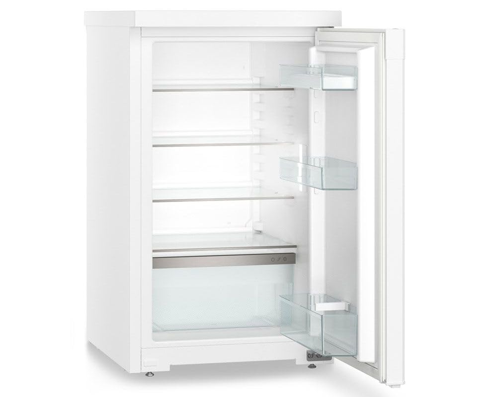 Unterbaukühlschrank 110L LED-Licht Touch-Bedienung Wechselbarer Türanschlag Weiß