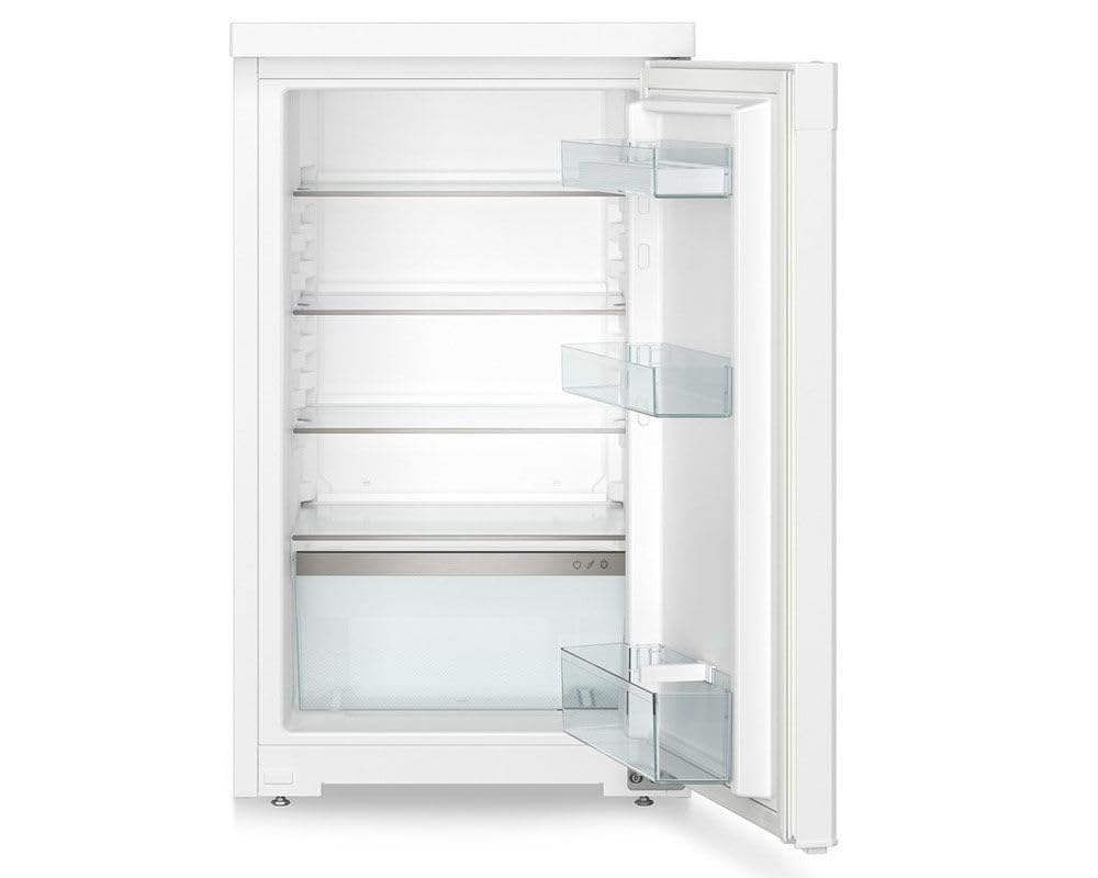 Unterbaukühlschrank 110L LED-Licht Touch-Bedienung Wechselbarer Türanschlag Weiß