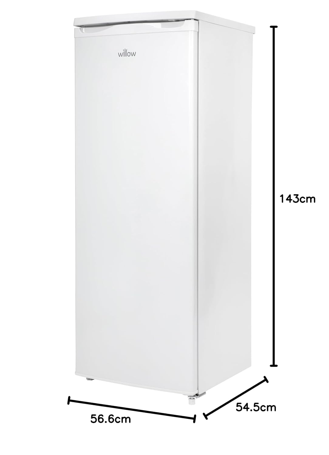 Hoher Vollraumkühlschrank 241L Freistehend Mit Fleckenresistenter Oberfläche Weiß