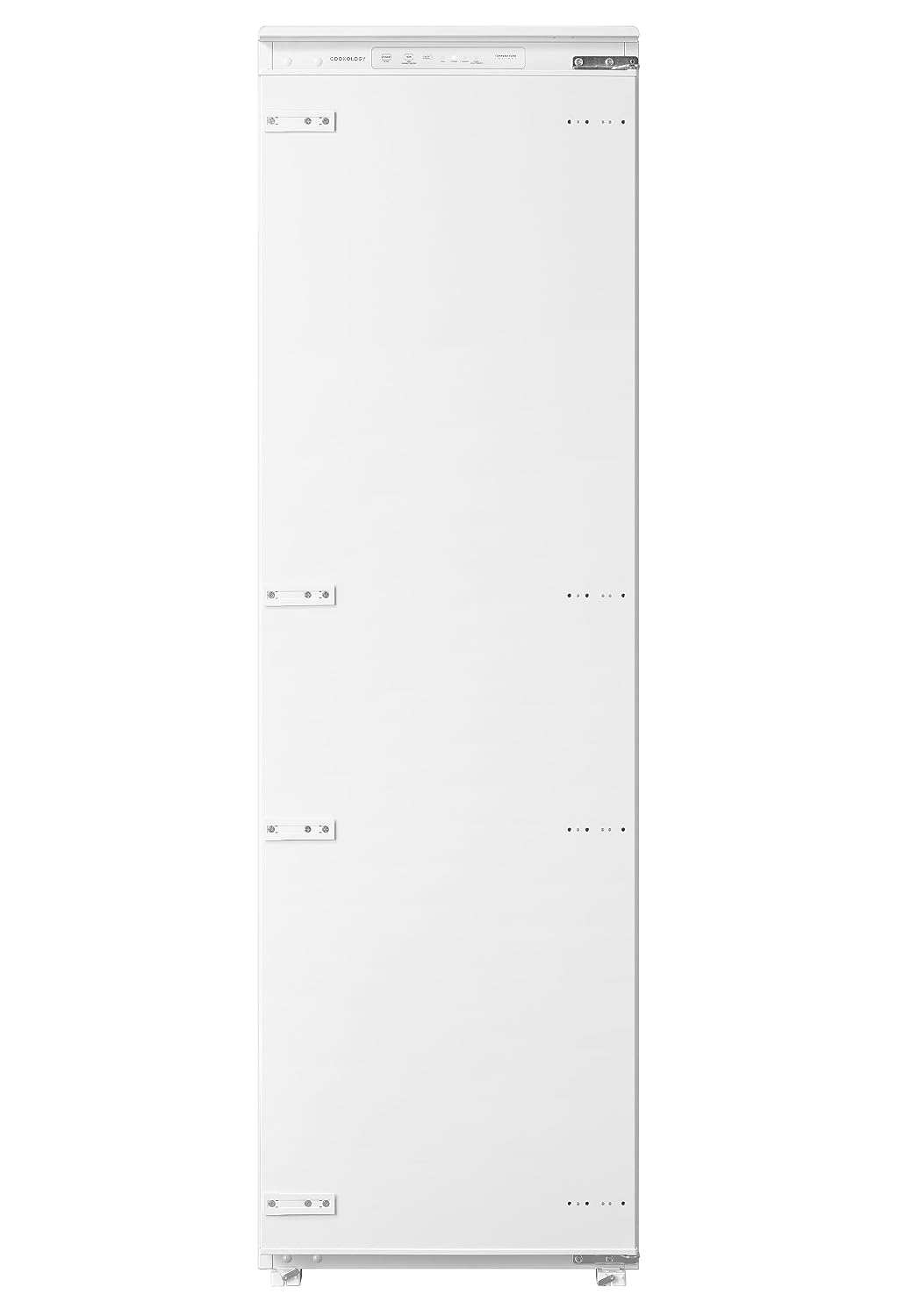 Einbau-Vollraumkühlschrank 304L Einstellbarer Thermostat Weiß Wechselbarer Türanschlag