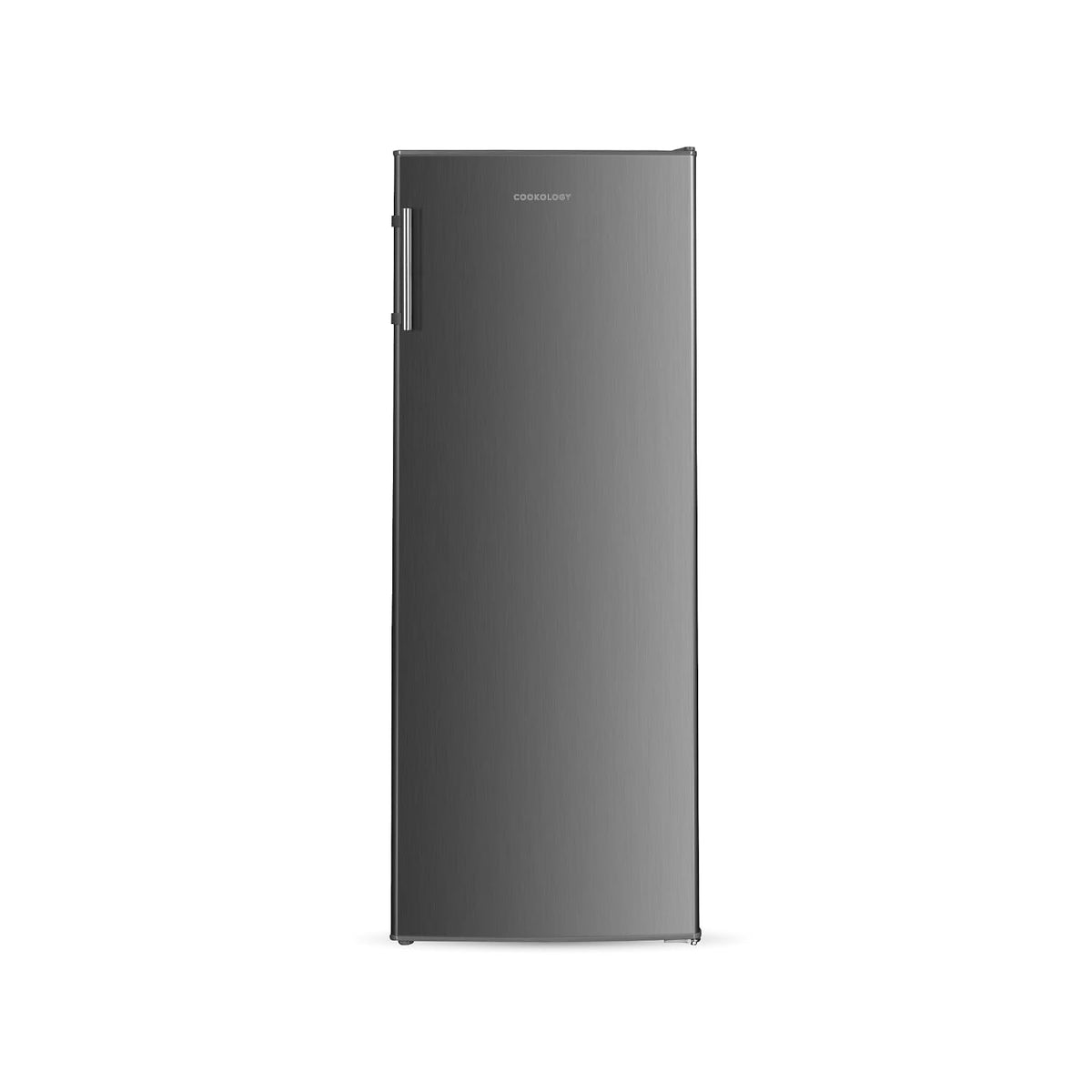 Hoher Freistehender Vollraumkühlschrank 240L 143cm 55cm 5 Ablagen Wechselbarer Türanschlag Inox