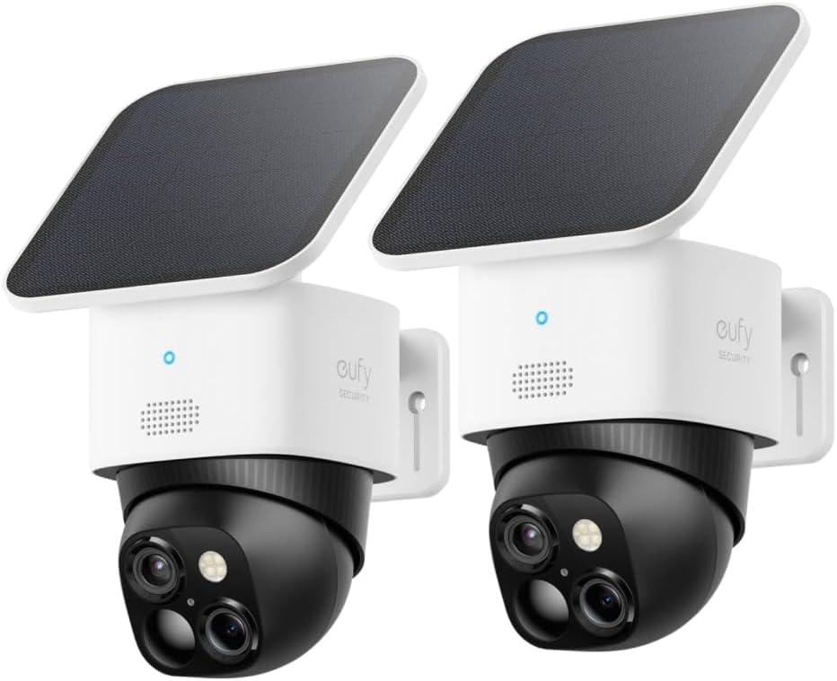 eufy SoloCam 2 Pack, Überwachungskamera Außen, ohne ABO, 360°-Überwachung