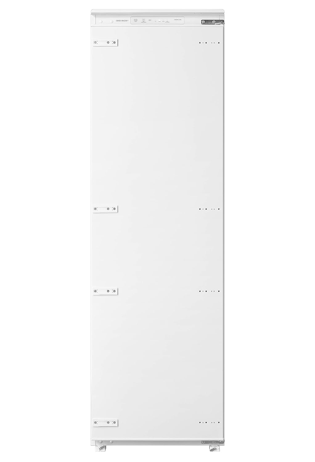 Einbau-Vollraumkühlschrank 304L Einstellbarer Thermostat Weiß Wechselbarer Türanschlag