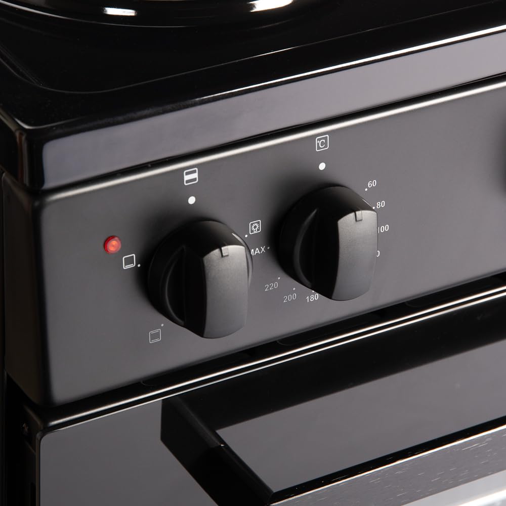 Freistehender Elektroherd 62L 50cm Schwarz