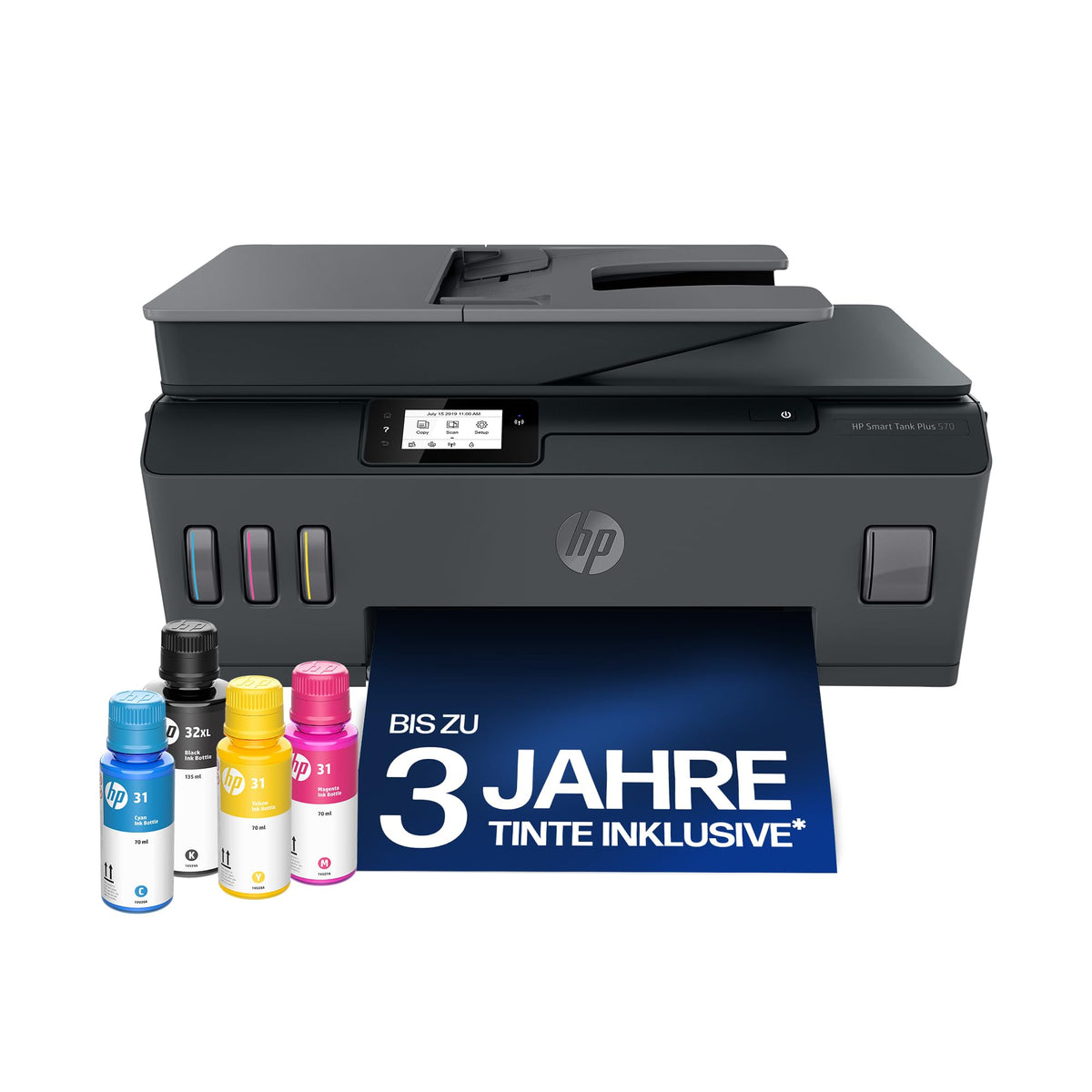 HP Smart Tank 6006 3-in-1 Multifunktionsdrucker (WLAN; Mobiles Drucken) – 3 Jahre Tinte inklusive, 3 Jahre Garantie, großer Tintentank, hohe Reichweite, Drucken in hoher Qualität