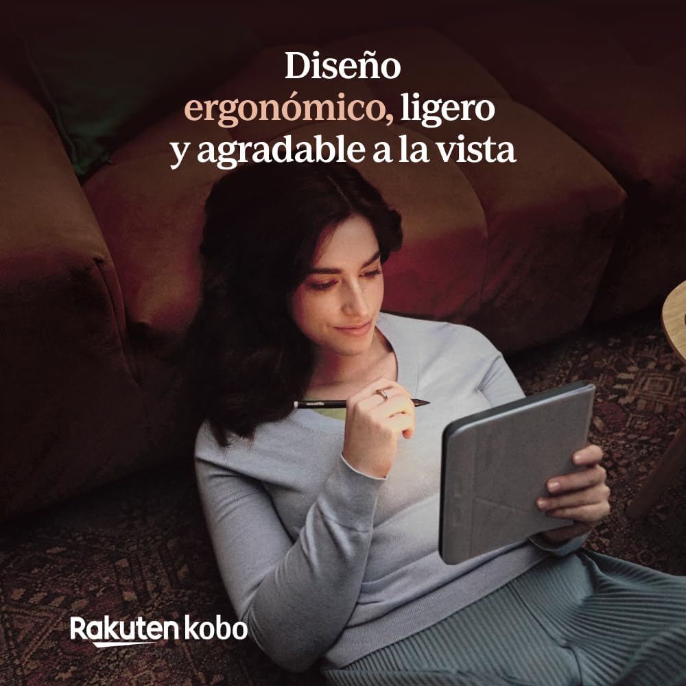 Kobo Libra Color | eReader | 7 Zoll blendfreie Farbe E Ink Kaleido™ 3 Display | Dunkelmodus-Option | Hörbücher | wasserdicht | Schwarz