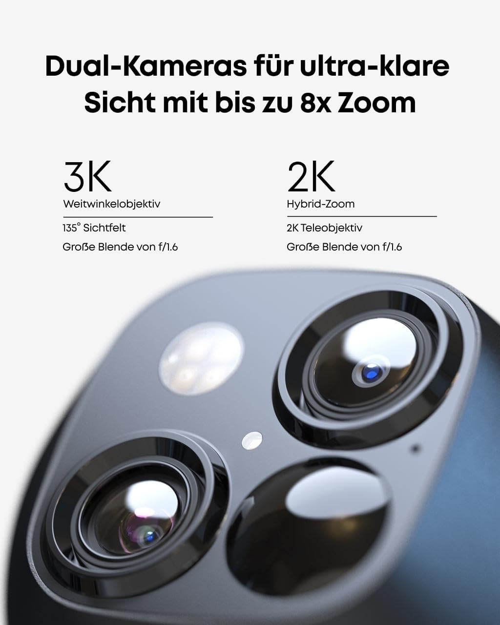 eufy SoloCam 2 Pack, Überwachungskamera Außen, ohne ABO, 360°-Überwachung