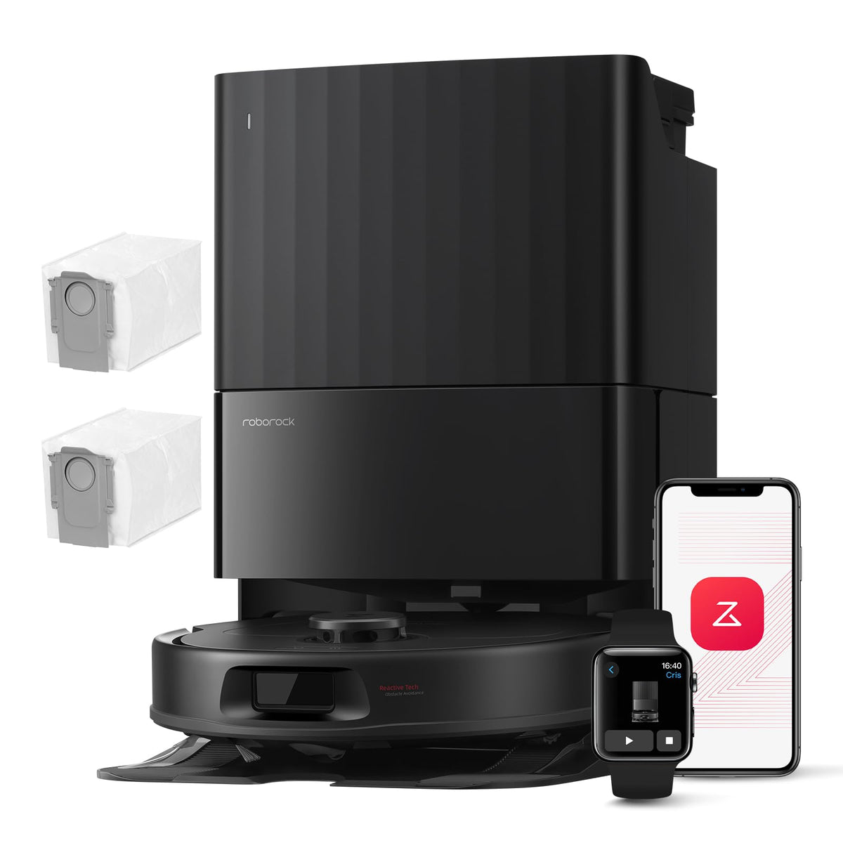 roborock Qrevo S5V Saugroboter mit Wischfunktion&Hebarem Wischmopp