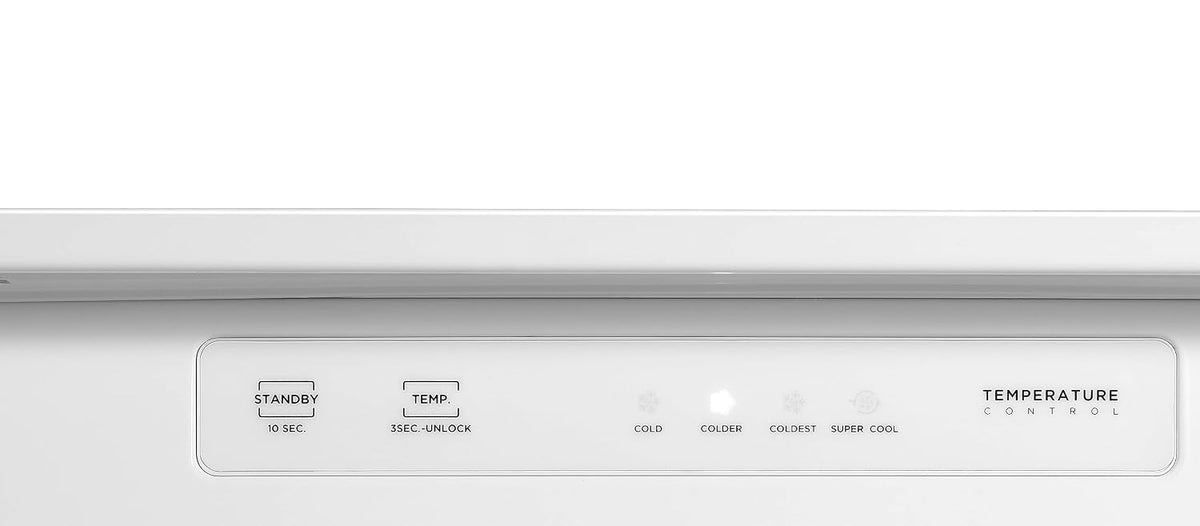 Einbau-Vollraumkühlschrank 304L Einstellbarer Thermostat Weiß Wechselbarer Türanschlag