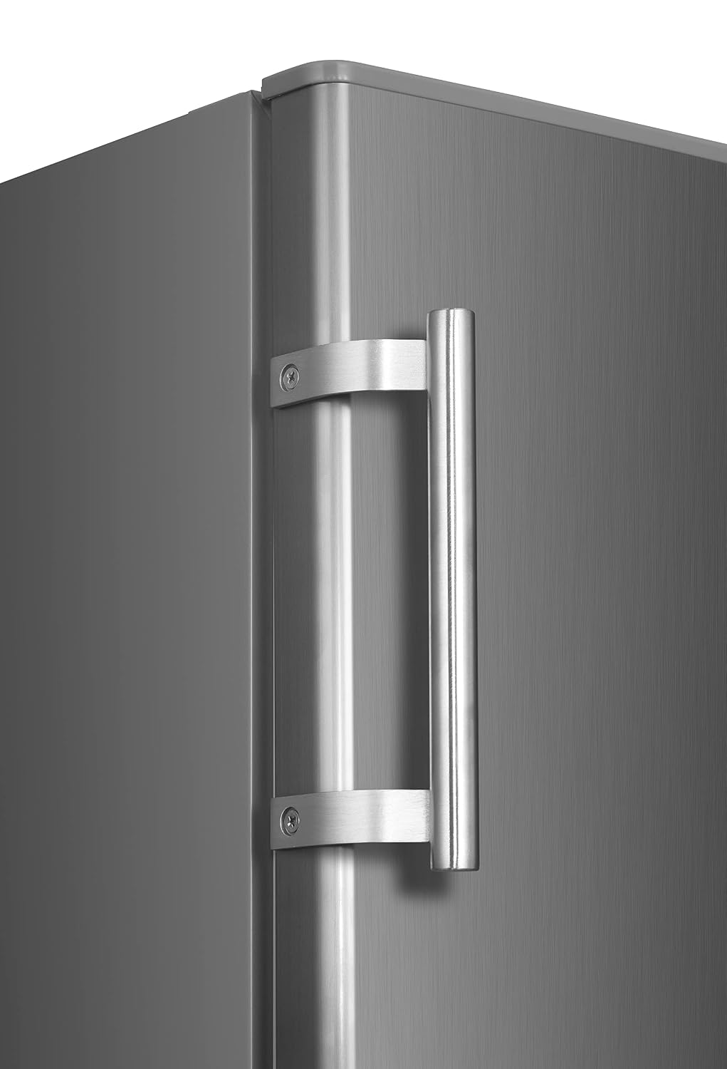 Hoher Freistehender Vollraumkühlschrank 240L 143cm 55cm 5 Ablagen Wechselbarer Türanschlag Inox