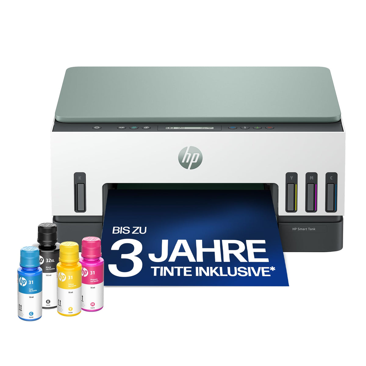 HP Smart Tank 6006 3-in-1 Multifunktionsdrucker (WLAN; Mobiles Drucken) – 3 Jahre Tinte inklusive, 3 Jahre Garantie, großer Tintentank, hohe Reichweite, Drucken in hoher Qualität