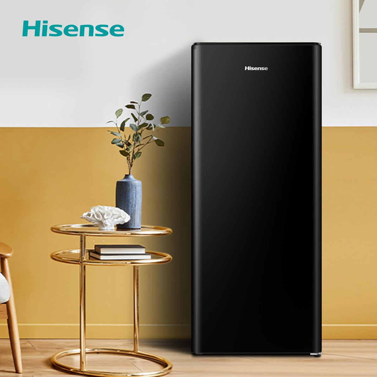 Freistehender Kühlschrank 165L 128cm Automatische Abtauung Weinregal Schwarz