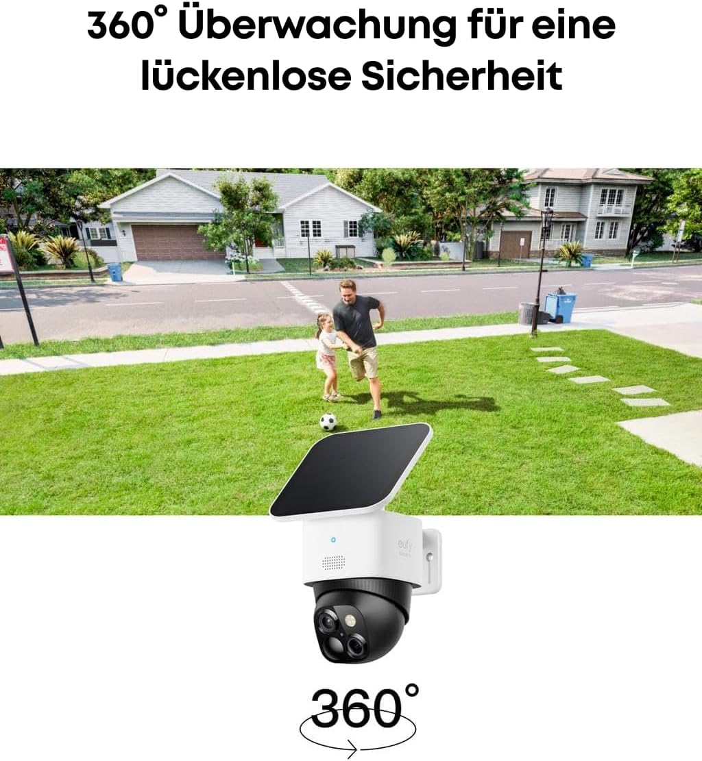 eufy SoloCam 2 Pack, Überwachungskamera Außen, ohne ABO, 360°-Überwachung