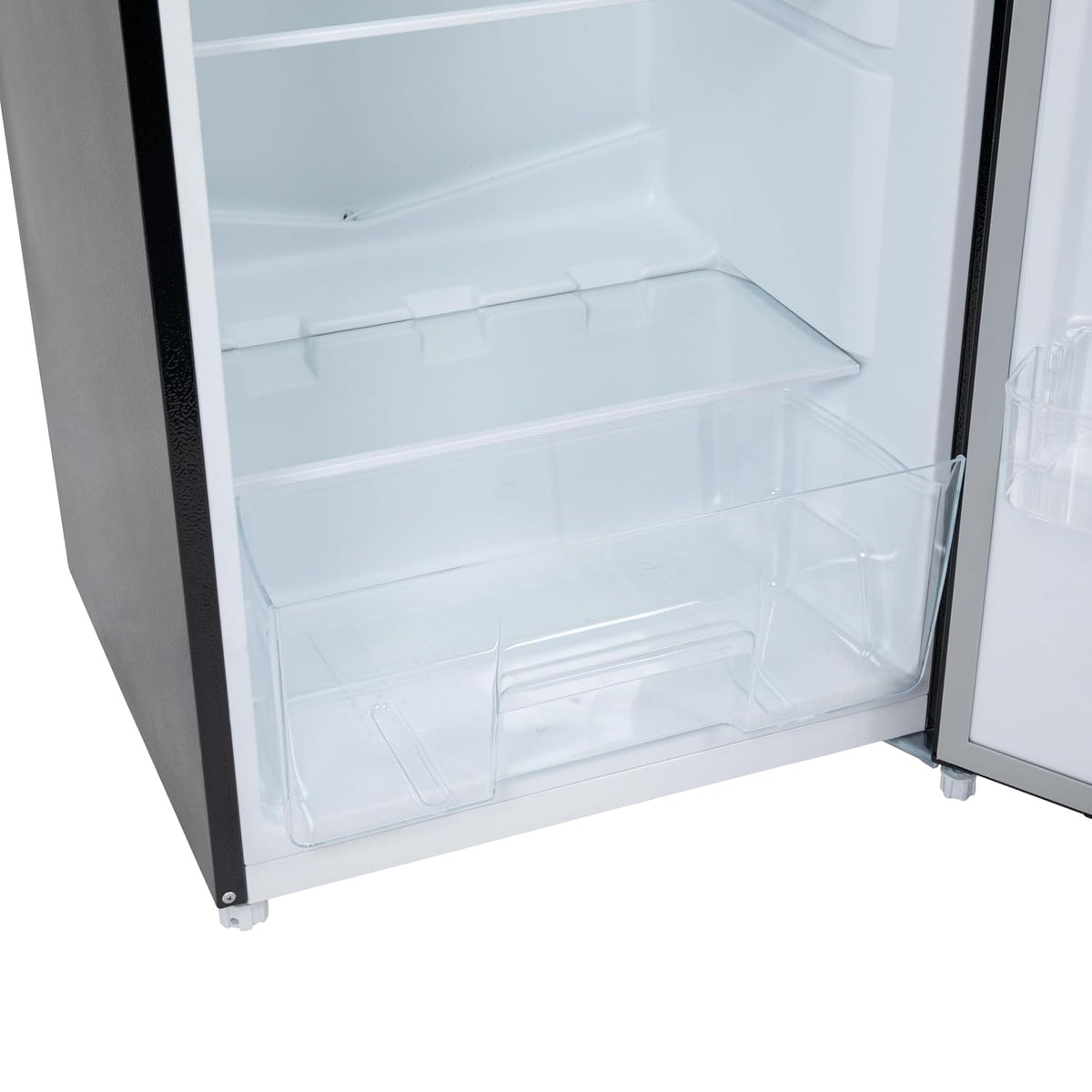 Freistehender Vollraumkühlschrank 241L 144cm Wechselbarer Türanschlag Fleckenresistente Oberfläche Schwarz