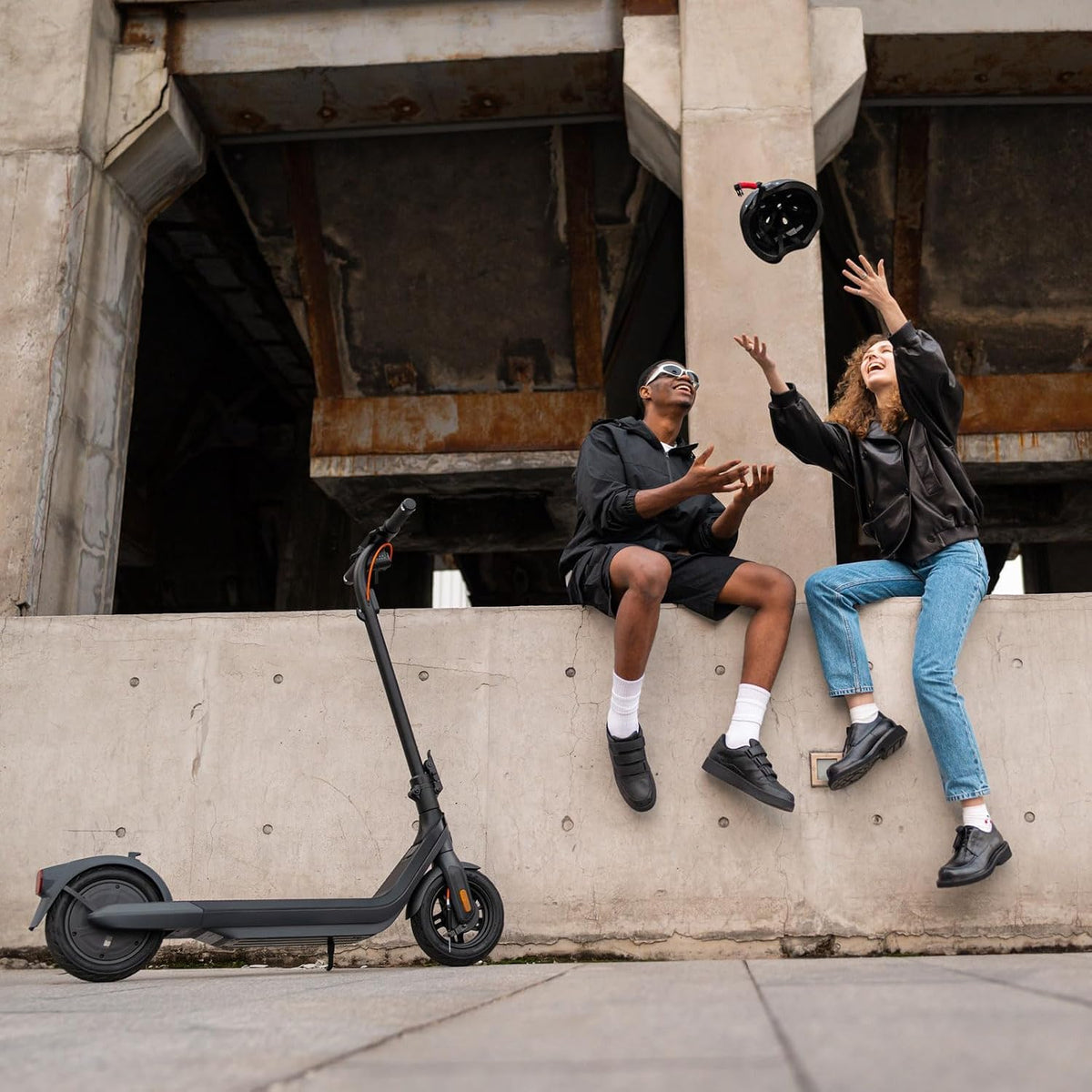 Segway-Ninebot E2 Pro D Adult Road Legal E-Scooter Max 20km/h Speed 35km Range Anti Slip Traction Control System