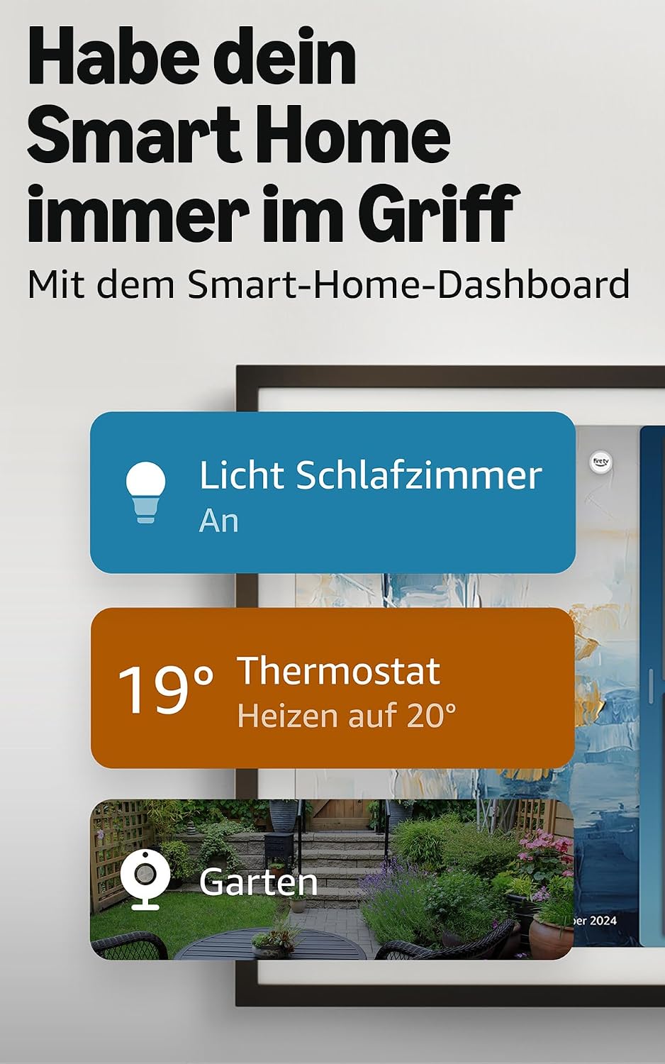 Amazon Echo Show 21 (neueste generation) | Beeindruckendes 21-Zoll-Smart-Display mit integriertem Fire TV, kraftvollem Klang, immersivem HD-Streaming, mit Alexa+ Early Access