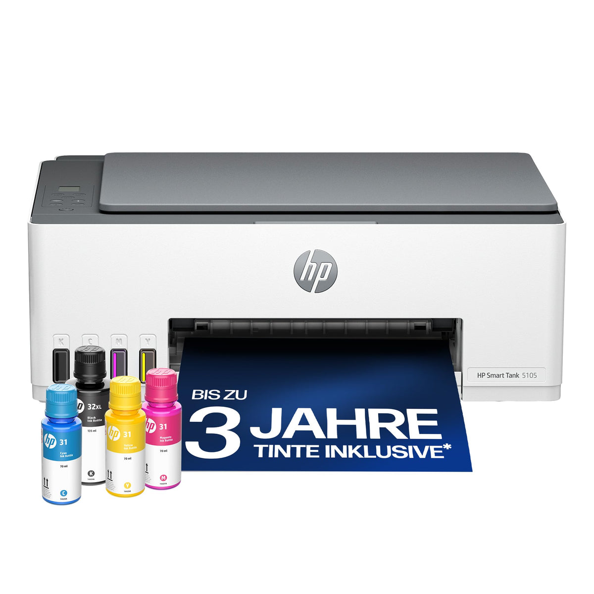 HP Smart Tank 6006 3-in-1 Multifunktionsdrucker (WLAN; Mobiles Drucken) – 3 Jahre Tinte inklusive, 3 Jahre Garantie, großer Tintentank, hohe Reichweite, Drucken in hoher Qualität