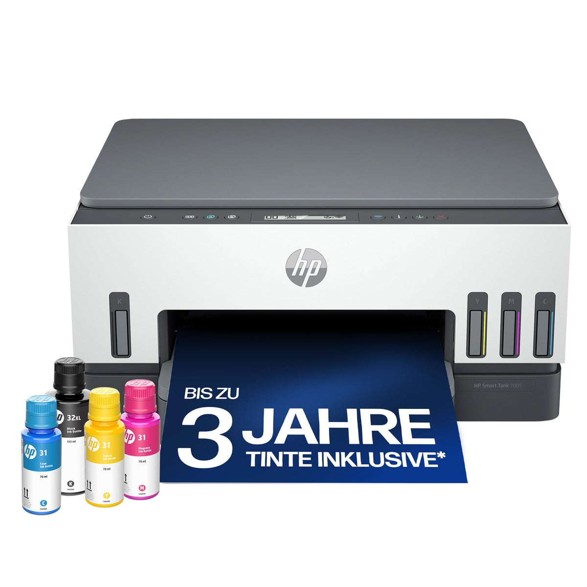HP Smart Tank 6006 3-in-1 Multifunktionsdrucker (WLAN; Mobiles Drucken) – 3 Jahre Tinte inklusive, 3 Jahre Garantie, großer Tintentank, hohe Reichweite, Drucken in hoher Qualität