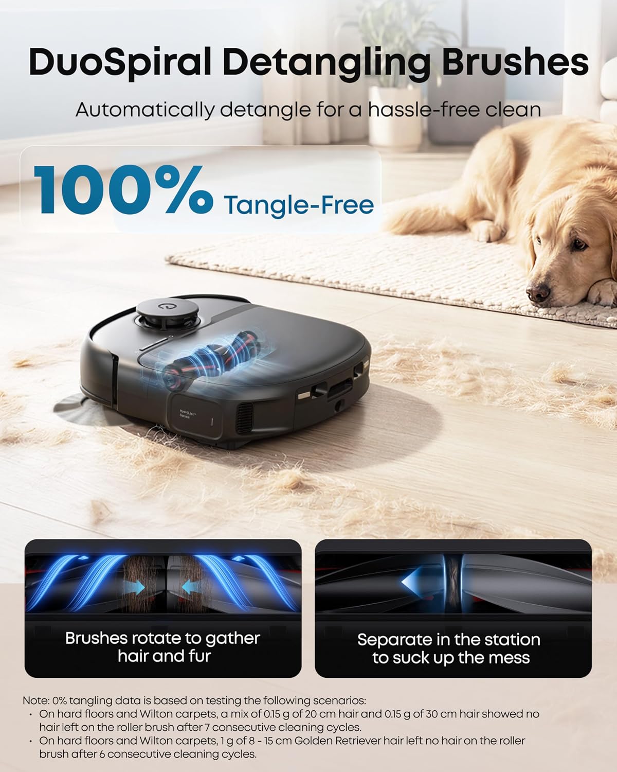 Saug- Und Wischroboter 15000Pa Saugkraft Selbstreinigende Wischwalze Schwarz