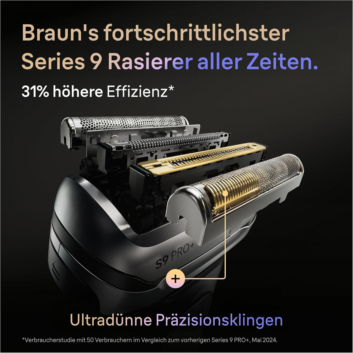 Braun Rasierer Herren Elektrisch Series 9 Pro+, 9677cce, Silber