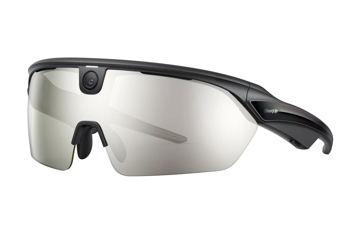 BleeqUp Rover KI-Sportbrille mit Kamera - Schwarz Zeiss 64GB - Silber